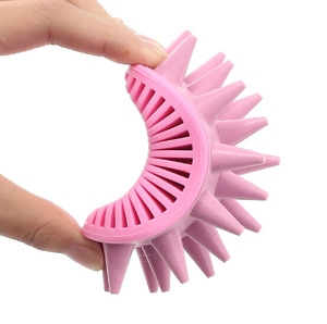 Silicone Massage Brush Comb / Detangling Hair Brush / scalp shampoo brush