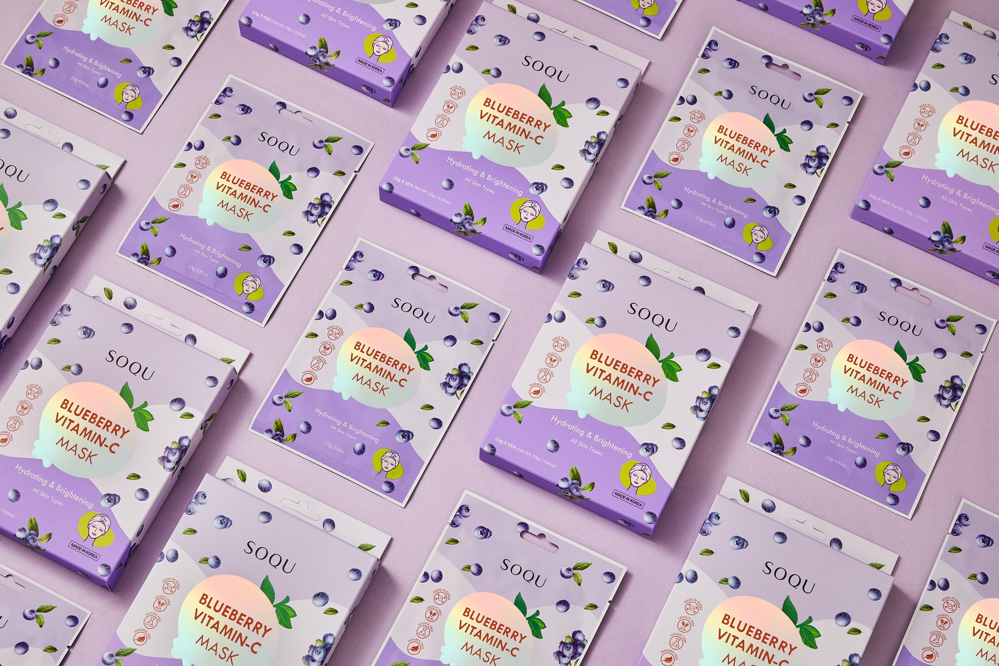 SOQU BLUEBERRY VITAMIN C Lines(Cream, Serum, Mask)