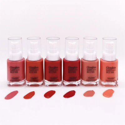 Tlm Cosmetics Private Label Make up Blusher Custom Logo Cream Blusher Mini Blusher Brush Body Liquid Makeup Face Blusher