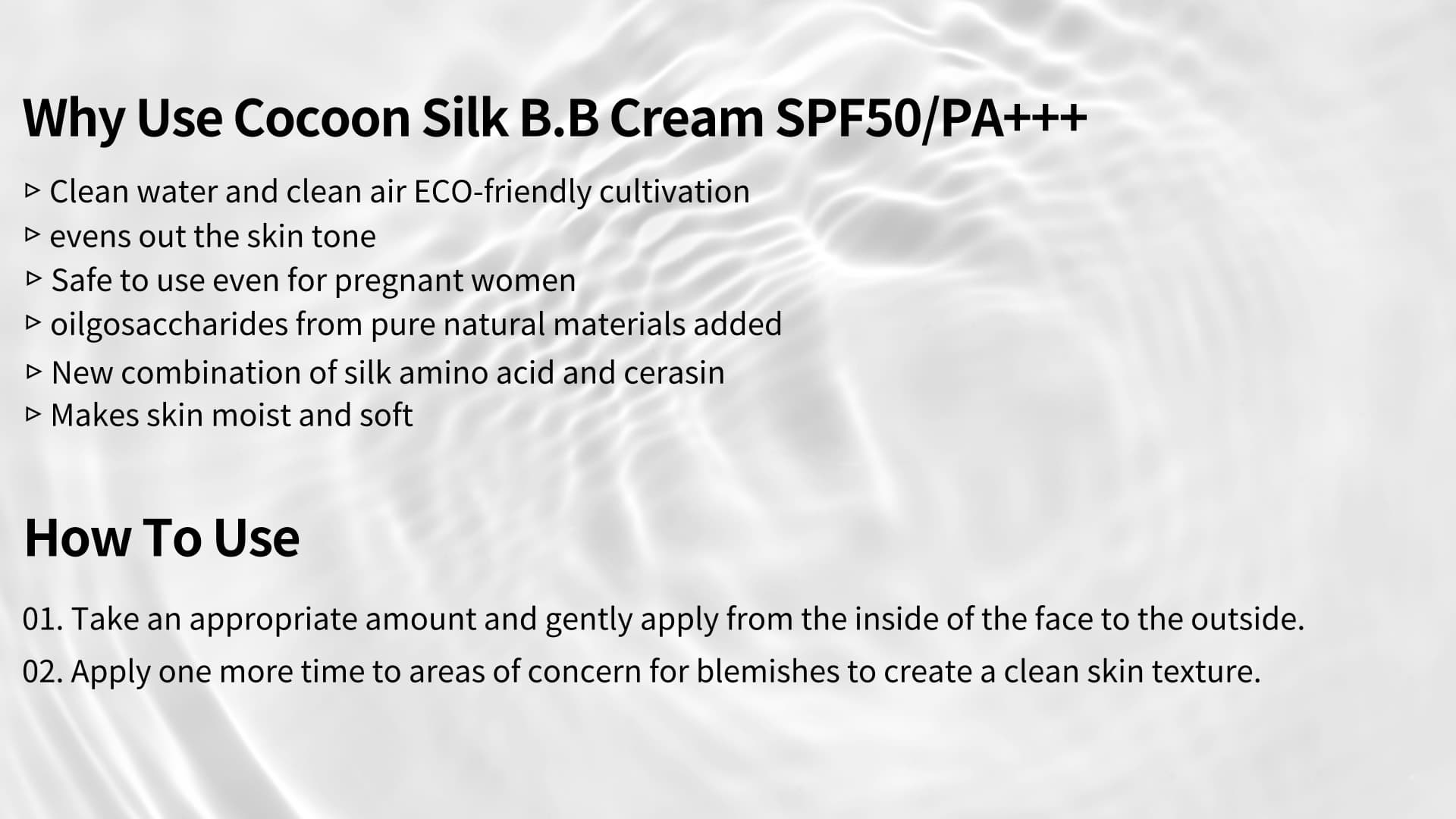 [Uljin Farm]Cocoon Silk B.B Cream SPF50/PA+++ 50ml