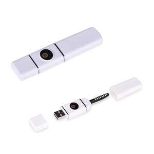 USB Rechargeable Heated Eyelash Curler Mini Electric Ceramic heating Eyelash Curler With Comb Eyelash Perm Tools