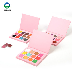 Wholesale Custom 12 Color  No Name Pigment Paper Cardboard Vegan Makeup Eyeshadow Palette