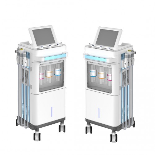 2023 up to date Family Ultrasonic Hydra facial machine 9 in 1 skin care machine RF skin care moisturizing