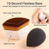 Professional Kauki Foundation Brush Makeup Sponge Set Custom Logo Flat Top Foundation Kabuki Brushes Makeup Sponge Blender Set