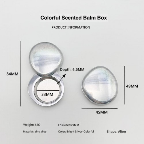 Customized Pocket Irregular Solid Perfume Box Meteorite Colorful Lipstick Ointment Jar