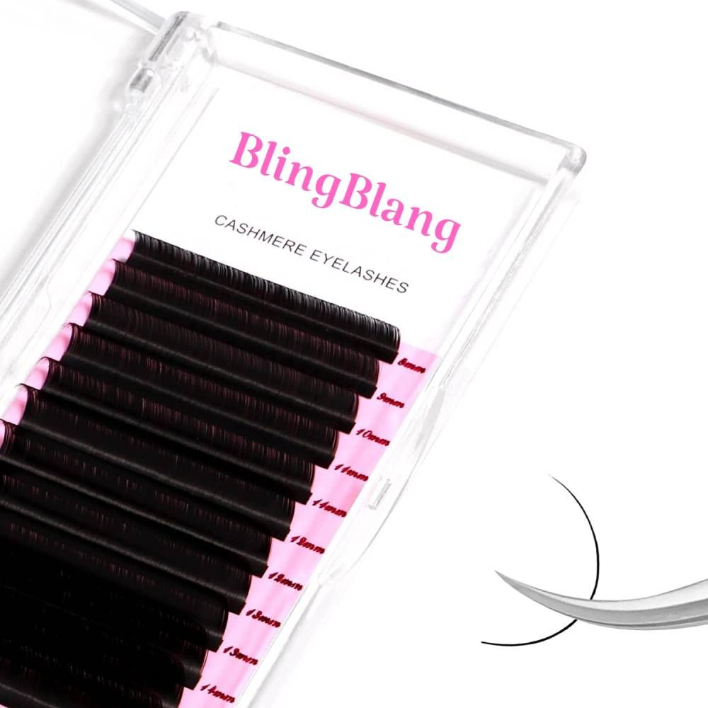 BlingBlang Classic 25mm Individual Natural False Eyelashes 3D B C CC D DD Curl Eyelash Extension Supplies