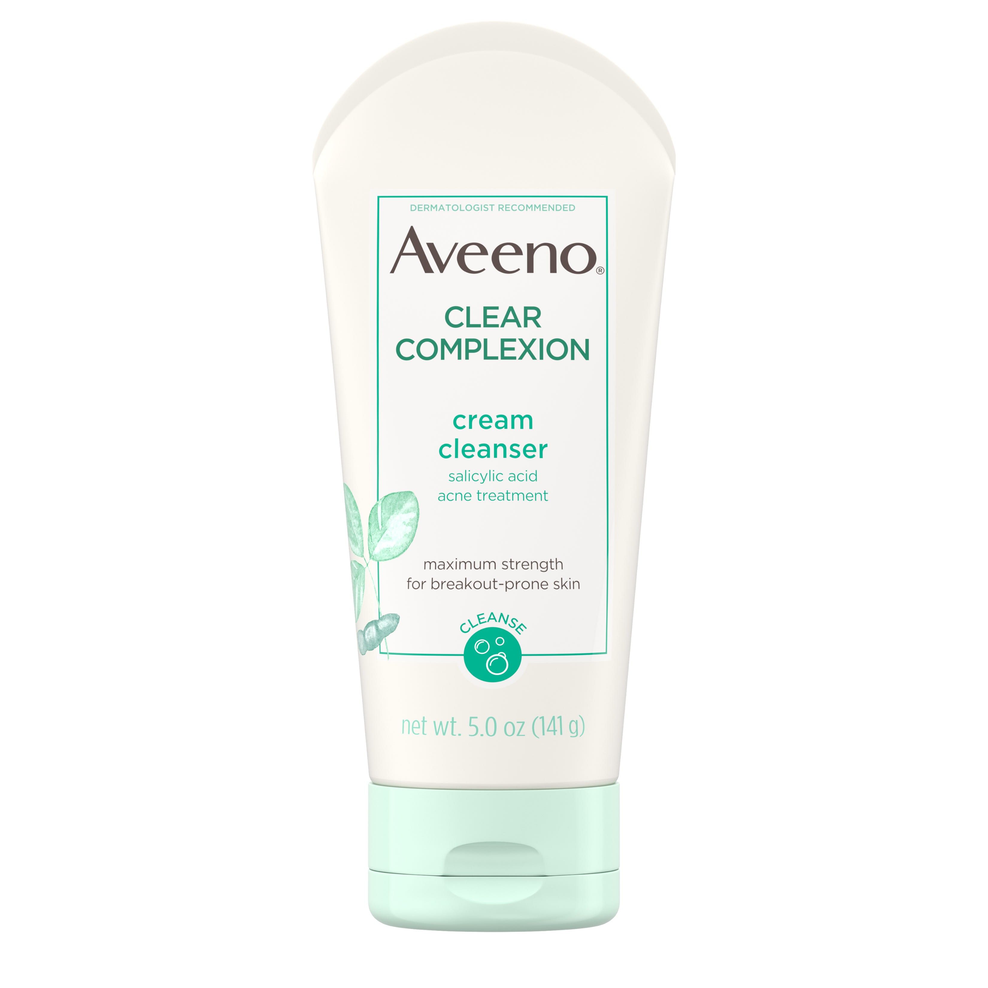 Aveeno Clear Complexion Cream Cleanser with Salicylic Acid, 5.0 oz