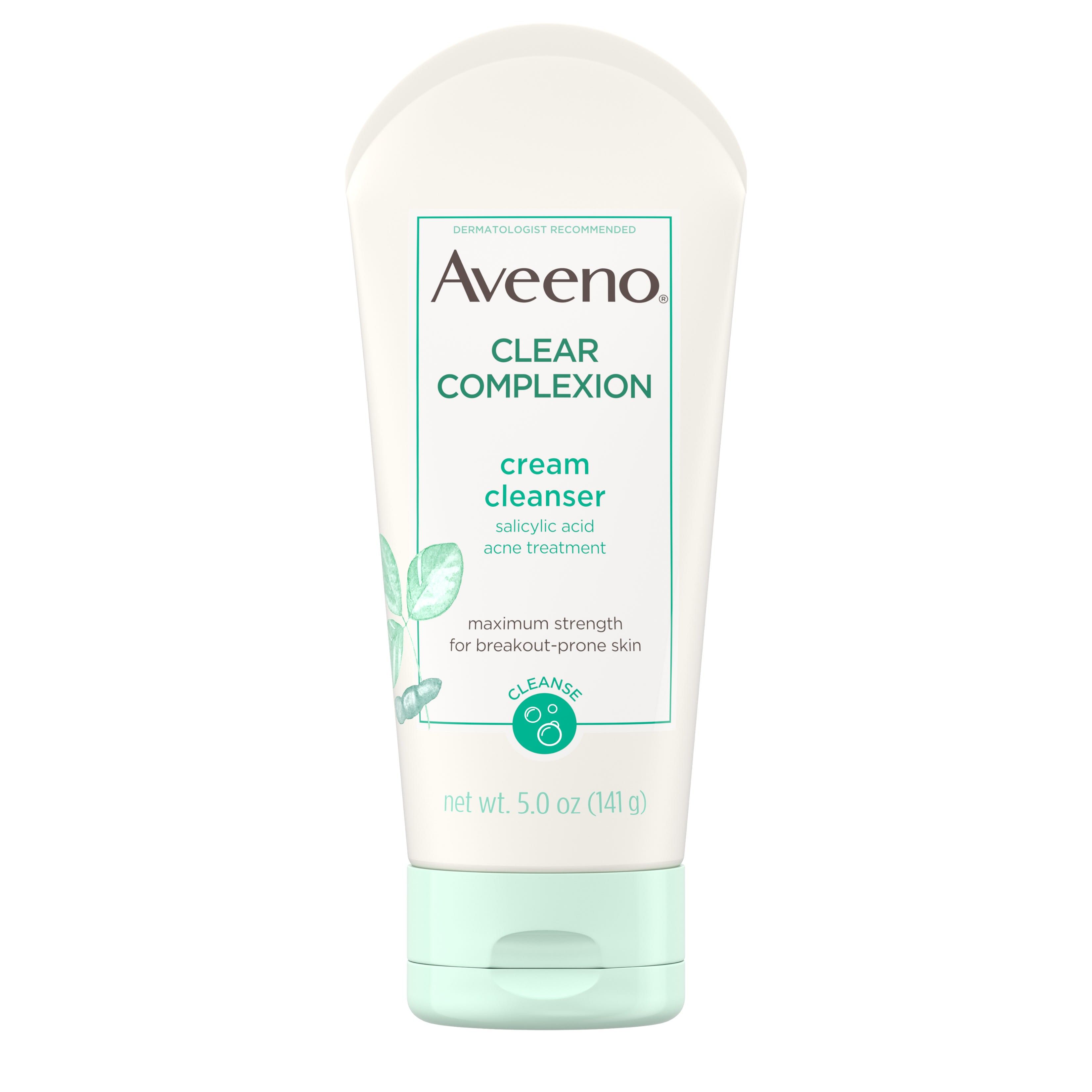 Aveeno Clear Complexion Cream Cleanser with Salicylic Acid, 5.0 oz