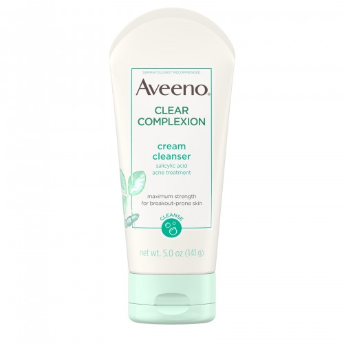 Aveeno Clear Complexion Cream Cleanser with Salicylic Acid, 5.0 oz