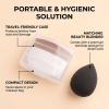 Professional Kauki Foundation Brush Makeup Sponge Set Custom Logo Flat Top Foundation Kabuki Brushes Makeup Sponge Blender Set
