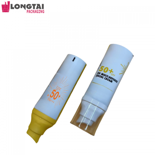sunscreen cream lotion airless pump packaging tubes