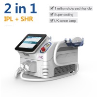 Portable 2 in 1 machine hair removal skin facial photo rejuvenation IPL SHR / IPL laser