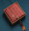 Hot Sell  Green Sandalwood Massage  Comb Song Brocade Box Set Gift