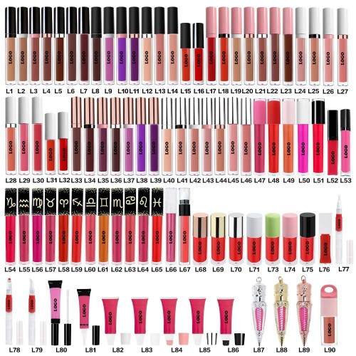 Factory Wholesale muti tubes Lip Gloss Private Label Makeup Long-Lasting lipstick Cosmetics Custom Logo