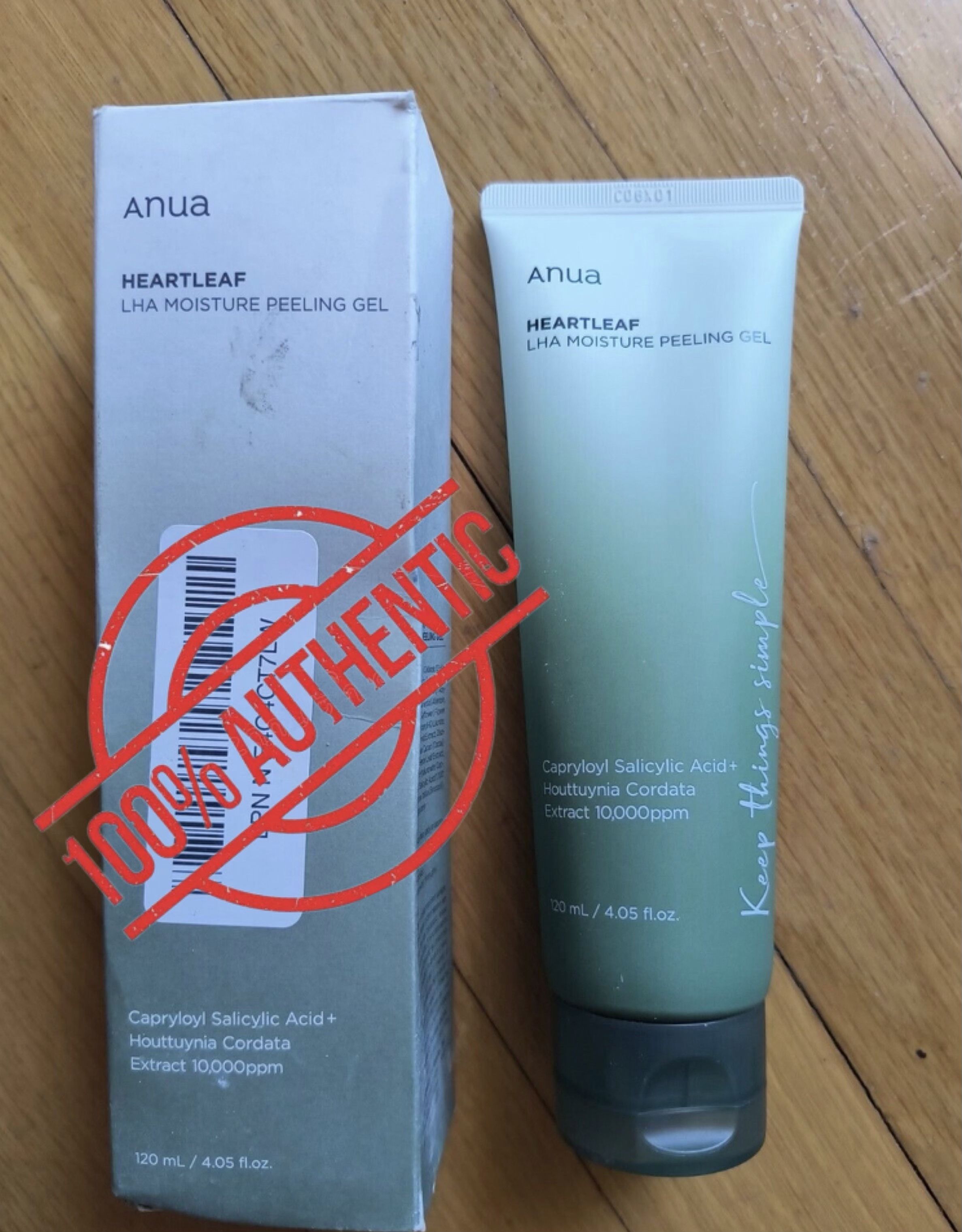 Anua Heartleaf LHA Moisture Peeling Gel Gentle Cleanser and Exfoliator 120ml