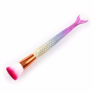 15pcs Professional Glitter Foundation Mermaid Makeup Brush cosmetic tools