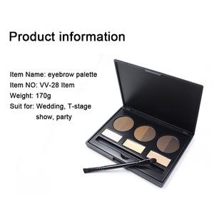 2017 best selling products Makeup kits eyebrow powder 3 color with Highlighter and brush