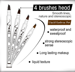 4 head eyebrow pencil make up powder