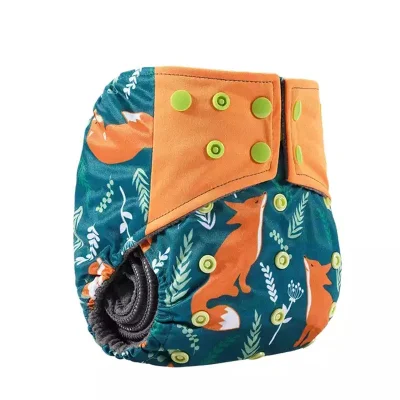 Baby Softy Breathable Waterproof Pocket Cloth Diaper Soft TPU Baby Diaper Wetness Indicator Baby Diaper