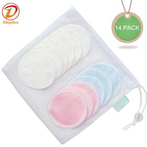 Bamboo Makeup Remover  16 pack with Laundry Bag Reusable Soft Facial and Skin Care Wash Cloth Pads