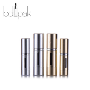 BDPAK Gold plastic cosmetic packaging 15ml 30ml 50ml airless pump bottle