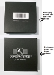 Black and gold Plated Shaving razor safety razor with customized packaging and customized design