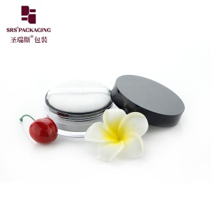 Empty cosmetic powder bottle 10g 20g Portable Pink Black Custom Make Up Loose Powder Jar