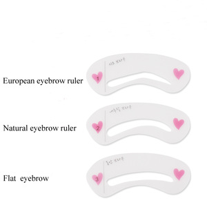 Eyebrow Shaping Stencil Manufacturer Wholesale 3 Kinds Of Eyebrow Professional Eyebrow Tattoo Stencil