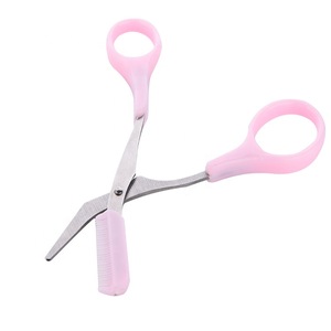 Eyebrow Trimmer Scissors With Comb Lady Women Hair Removal Grooming Shaping