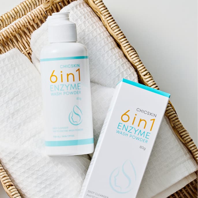 Facial Cleanser_CHICSKIN 6in1 Enzyme Wash Powder 80g