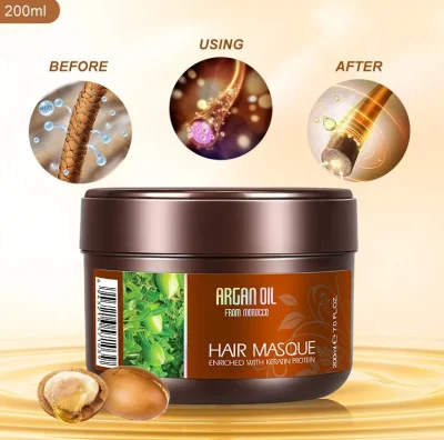 Factory Price Hair Treatment Deep Repair Smooth Moisture Collagen Masque Argan Oil Caviar Keratin Hair Mask