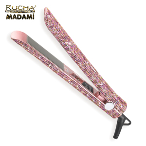 Fashionable Rhinestone hair straightener Custom flat iron with bling