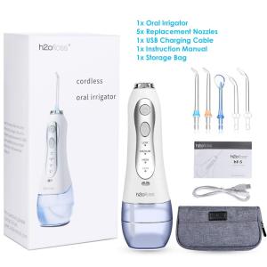 H2Ofloss Waterproof Tooth Cleaner Dental Flosser Hydro Floss Cordless Portable Oral Dental Irrigator