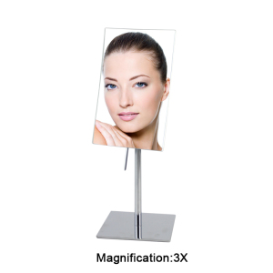 HELI Chrome Free Standing Dressing Table Mirror Makeup Shaving Table Desk Tabletop mirror