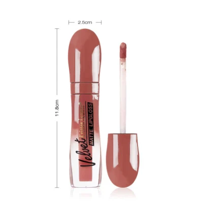 Hot Selling Luxury Makeup Long Lasting Non-Stick Cup Customize Lip Gloss with Your Logo Velvet Matte Color Lipgloss