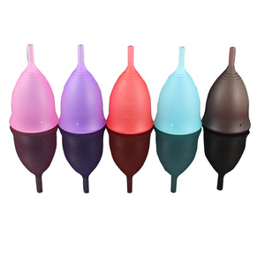 Medical Grade Silicone Menstrual Cups Reusable Lady Menstruation Cups