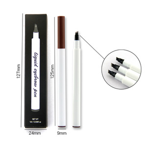 New Arrival Private Logo Eyebrow Pencil Water-proof Long Lasting 4 Fork Eyebrow Pen