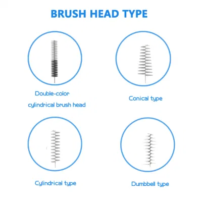 OEM L Shape Wire Dental Toothpick Flossing Head Interdental Brush