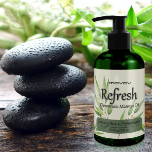 OEM/ODM Refresh Massage Oil with Eucalyptus & Peppermint Essential Oils Breast firming essential eucalyptus bulk spa oil massage