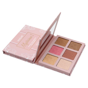 OKALAN E065A Highlight 6 Color Blush Bronzing Veil Palette