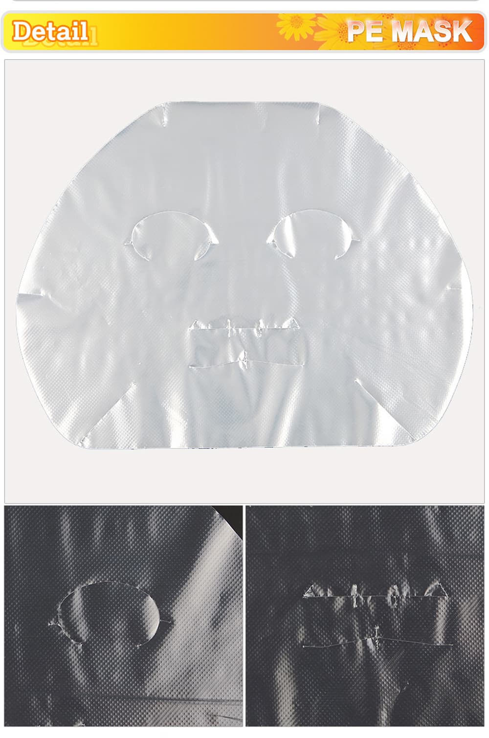 PE Mask (200sheets) Plastic film skin mask