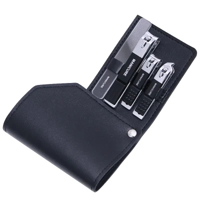 Portable Stainless Steel 4-Piece Nail Clipper and Pedicure Tool Set