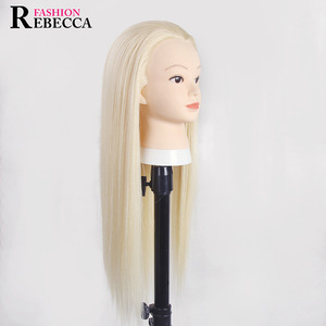 rebecca fashion wholesale thick head mannequin female with long hair