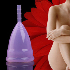 Reusable Soft Medical Grade blossom Silicone Menstruation Cups for Women