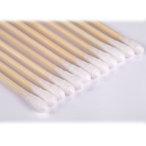 sharp cosmetic ear cleaning cotton buds sterile medical cotton swabs with bamboo plastic stick