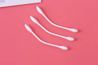 Skin Care Plastic Stick Double Pure Cotton Bud