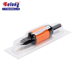 Solong Disposable Tattoo Tube Clear Tips 1 Inch Disposable Tattoo Grips