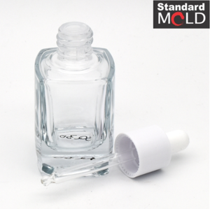 Square type Glass Dropper Bottle 30ml for essential oil