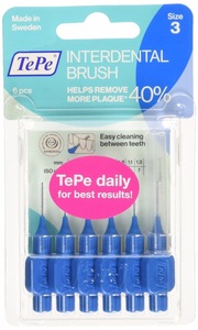 TePe Interdental Brush Blue 0.6mm Pack of 6