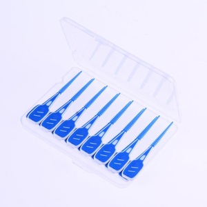 Toothpick Ended Rubber Tipped Soft Silicone Interdental Brush